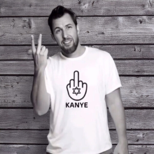 AI Ad Shows Celebrities Wearing T-Shirt Showing Hand With Star Of David Giving The Finger To Kanye