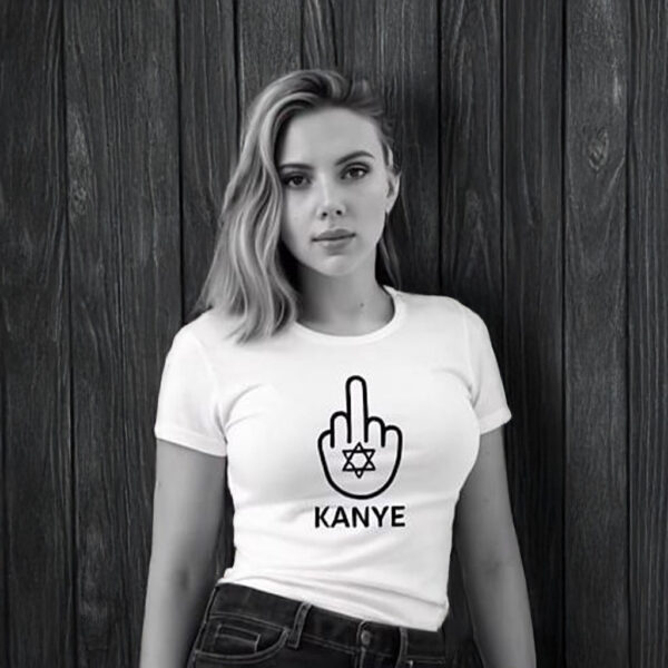 AI Ad Shows Celebrities Wearing T-Shirt Showing Hand With Star Of David Giving The Finger To Kanye