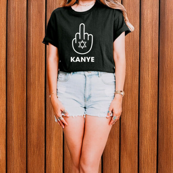 Middle finger fuck Kanye T-shirt Star of David