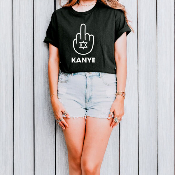 Middle finger fuck Kanye T-shirt Star of David