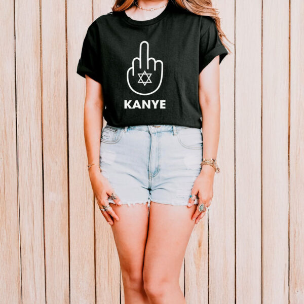 Middle finger fuck Kanye T-shirt Star of David